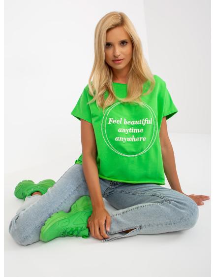 Női hímzett blúz INNA világoszöld