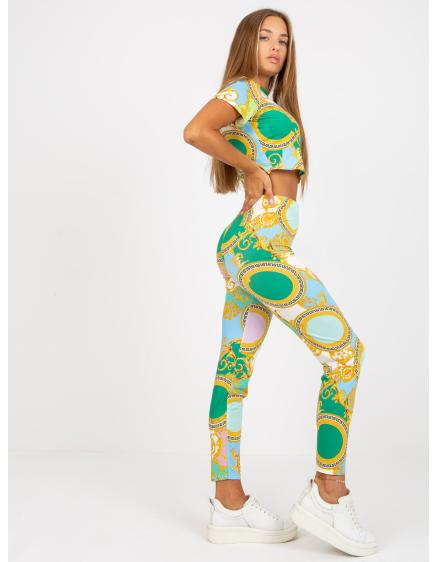 Dámská souprava pro volný čas s legínami ADIA zelená 