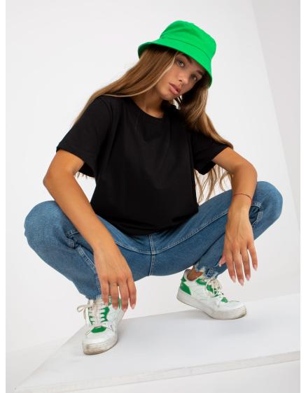 Dámske tričko s okrúhlym výstrihom BISAY čierne