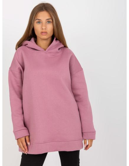 Dámská mikina s kapucí BASIC růžová 