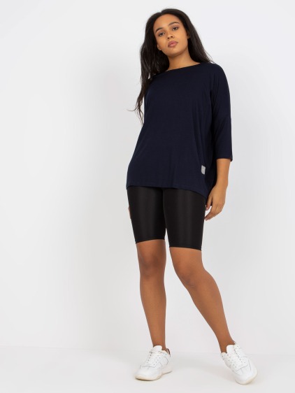Női plus size pamut blúz SCARY tengerészkék