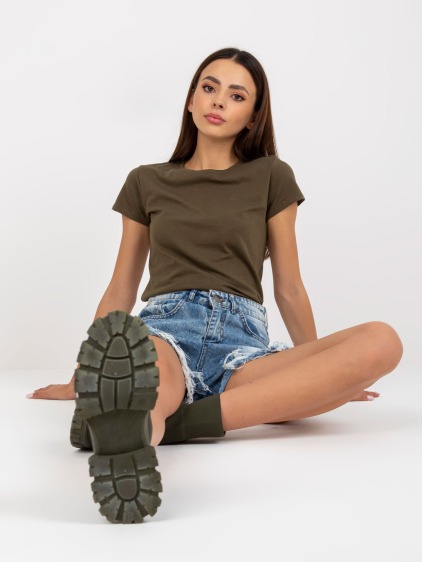 Dámské tričko s kulatým výstřihem FOREST khaki