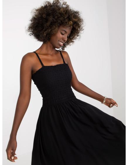 Dámské šaty bez ramínek midi FRESH MADE černé  