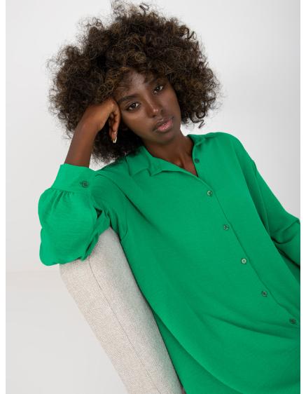 Dámské šaty s límečkem JINA světle zelené 