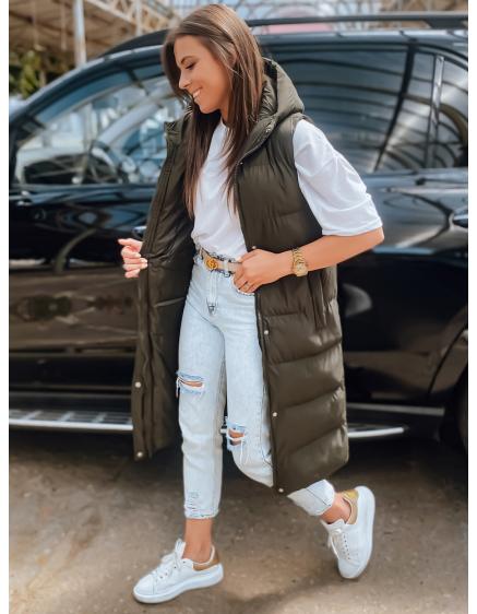 Dámska prešívaná vesta ELLA zelená