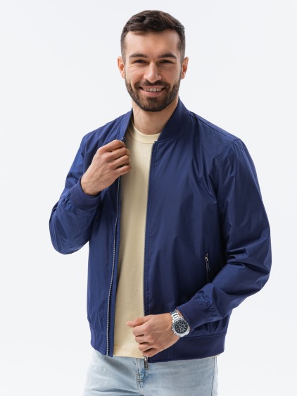 Pánská bunda bomber REGINALD tmavě modrá