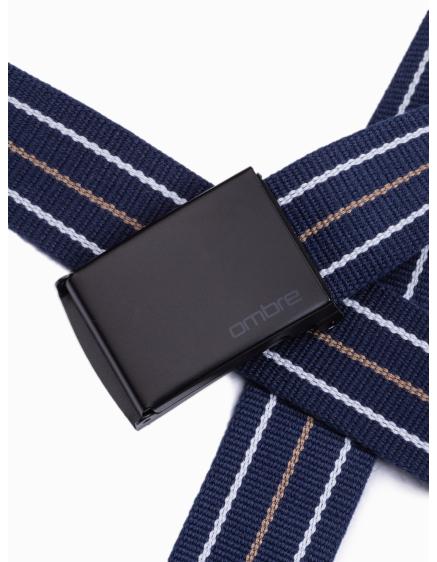 Pánsky žínený pás HUDSON tmavo modrý