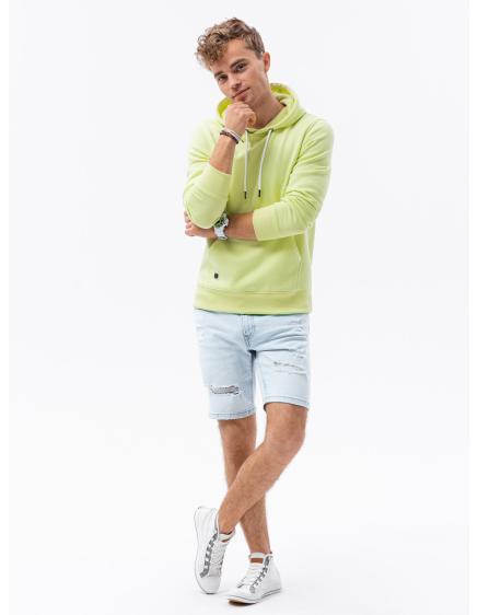 Férfi kapucnis pulóver NASH lime