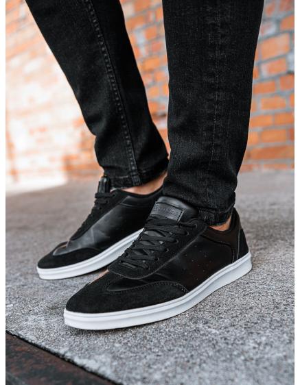 Férfi alkalmi cipő OLDSCHOOL – fekete V2 OM-FOCS-0104