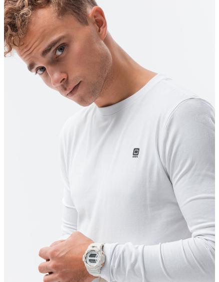 Pánský hladký dlouhý rukáv JORDYN bílý