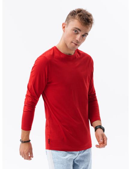 Pánský hladký dlouhý rukáv KEGAN červený