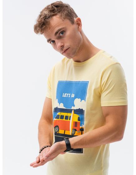 Pánské tričko s potiskem TOMMI žlutá