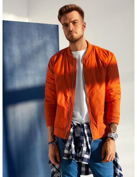 Pánská prošívaná mezisezónní bunda BENTON brick