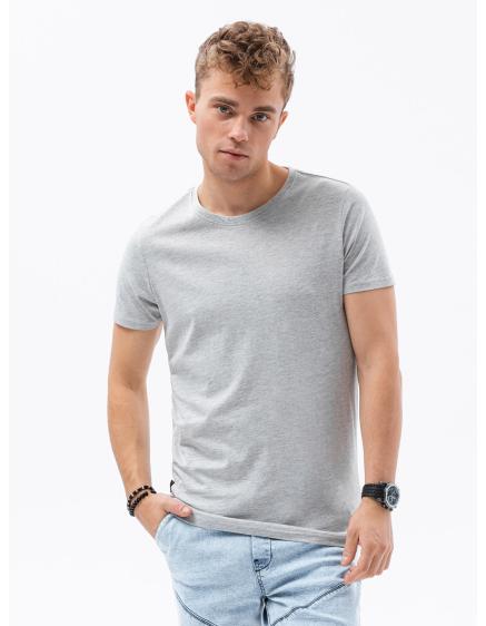 Pánské hladké tričko FABIAN šedý melanž
