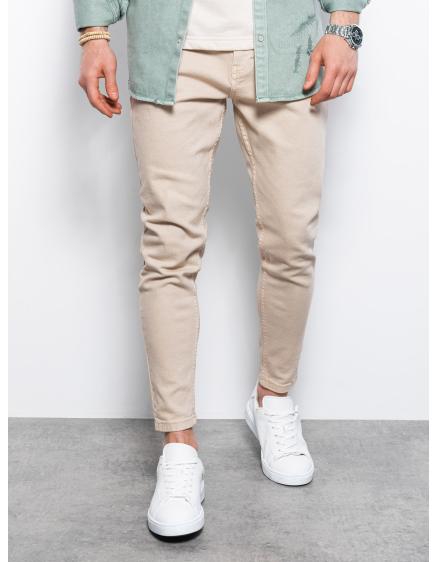 Pánske džínsy MITCH béžové