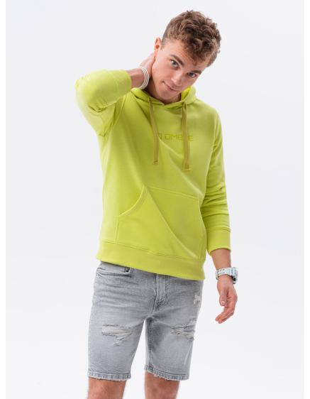 Pánska mikina s potlačou CONOR lime