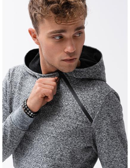 Pánska mikina s kapucňou FELIPE sivá