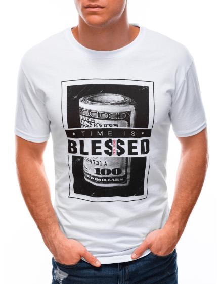 Pánské tričko s potiskem HERK bílé