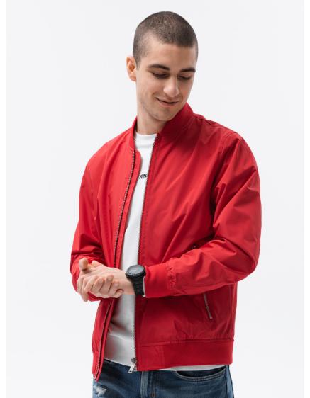 Pánska bunda bomber HARVEY červená