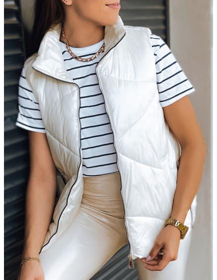 Dámska vesta prešívaná HOLO krémová