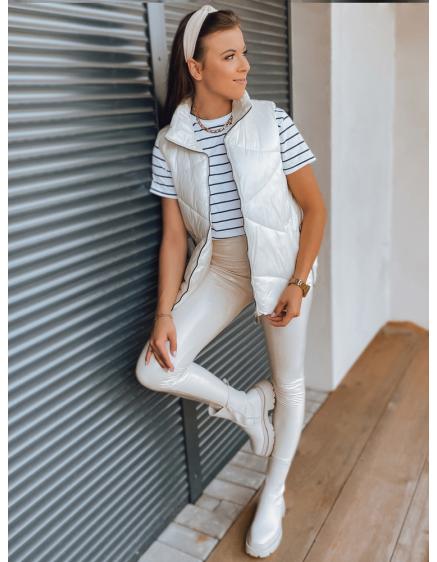 Dámska vesta prešívaná HOLO krémová