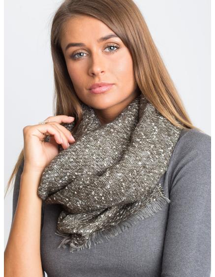 Dámská šála melanžová LATIA khaki