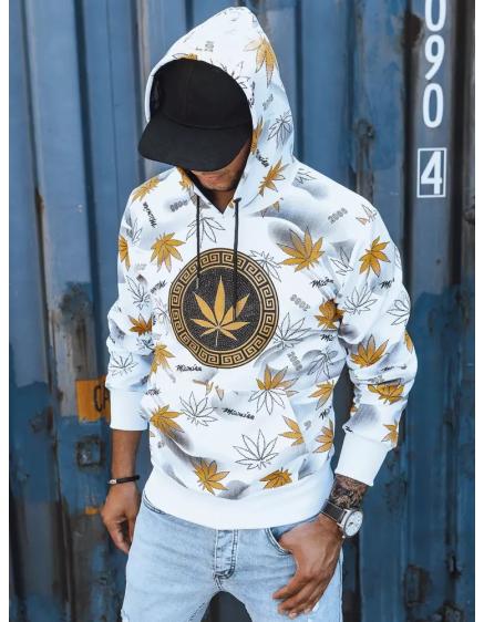 Pánska mikina s potlačou ERBA biela