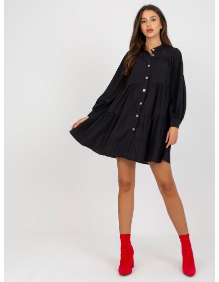 Dámské šaty s dlouhými rukávy HARRI černé 