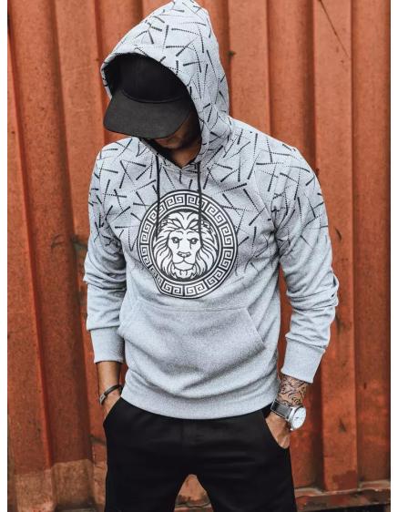 Pánska mikina s potlačou ROD sivá