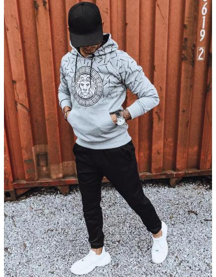 Pánska mikina s potlačou ROD sivá