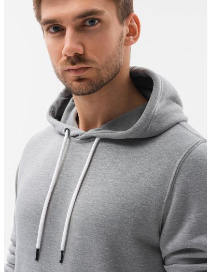 Férfi kapucnis pulóver DREW szürke melange