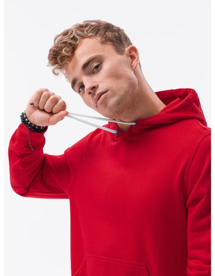 Pánská mikina s kapucí DREW červená