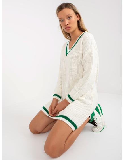 Női kötött mini pulóver RUE PARIS fehér