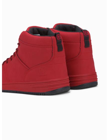 Férfi szigetelt bokacsizma – piros V1 OM-FOSH-0123