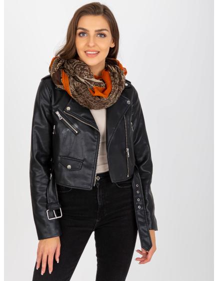 Dámská šála s potiskem BRYNN hnědá