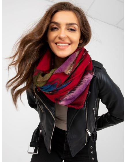 Dámsky šál s potlačou OLIVIA bordó