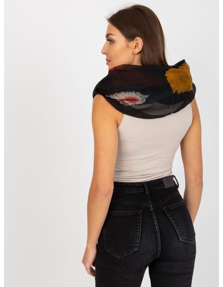 Dámsky šál s potlačou BRENDA čierna