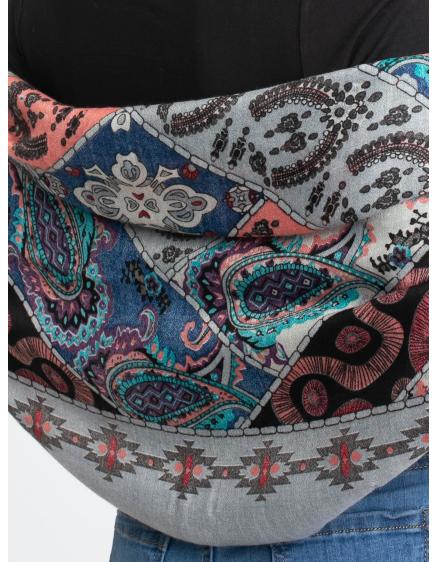 Női nyomtatott sál ASHLEY szürke