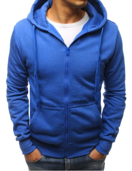 Kapucnis pulóver kicsomagoló kék