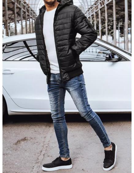 Férfi átmeneti kabát steppelt PORTER fekete