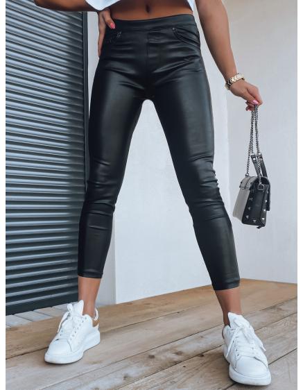 Dámske nohavice voskované ANELIA čierne