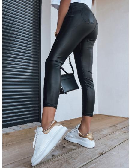 Dámske nohavice voskované ANELIA čierne