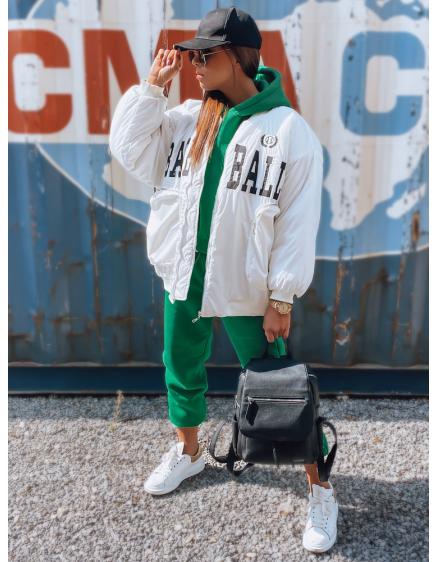 Dámska bunda baseballová BASKET biela