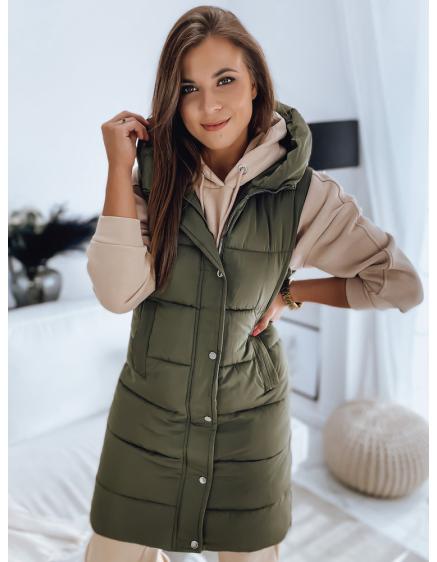 Dámská vesta prošívaná  NOELIA zelená