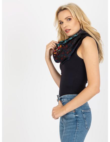 Dámská šála s potisky ANDREA černá