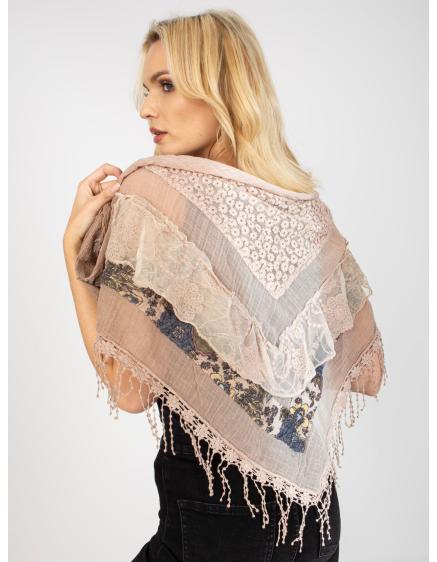 Dámska šatka vo vintage štýle ZOEY béžová