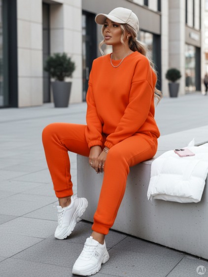 Dámska tepláková súprava ARIELLA PREMIUM oranžová