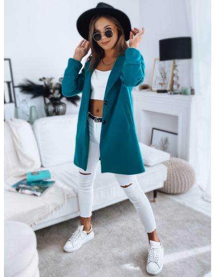 Dámsky kabát DELILAH tyrkysový