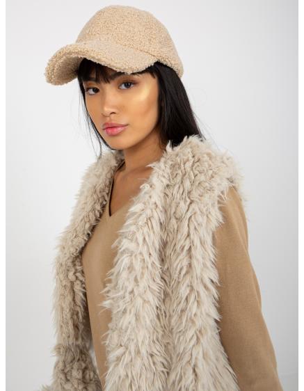 Dámská vesta s kožešinou a podšívkou HALLIE béžová 