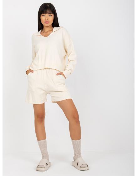 Dámsky set s šortkami ELSI ecru